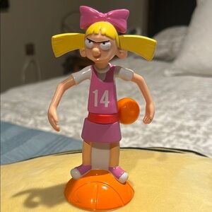 Pink and Orange Cheerleader Action Figure Playset